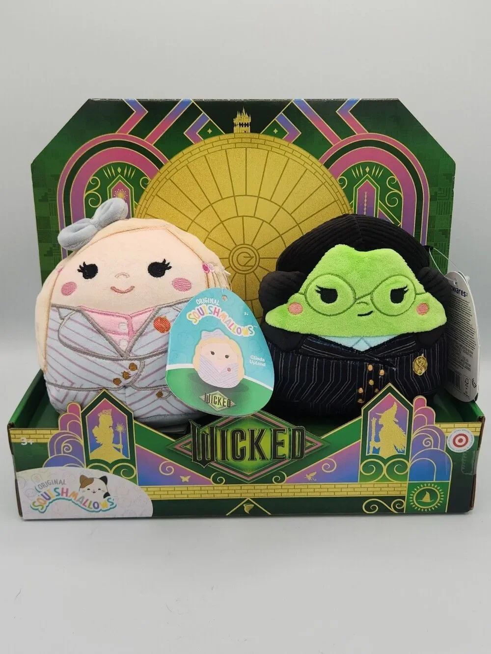 Wicked Squishmallows Glinda & Elphaba 5" Set NWT (Target Exclusive)
